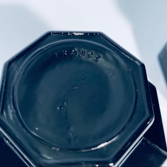 Arcoroc France Candle Holder Black Glass Octagonal - Picture 7 of 8